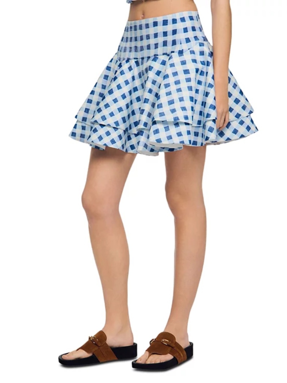 Rosie Gingham Mini Skater Skirt